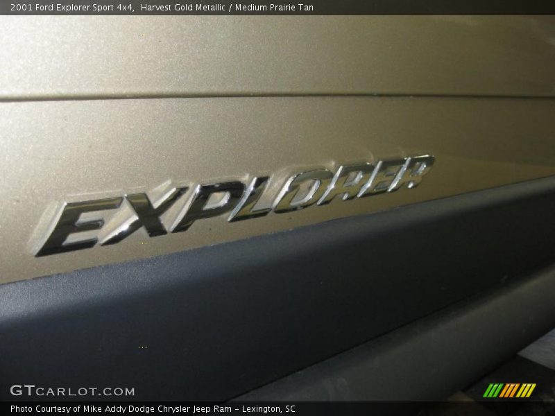 Harvest Gold Metallic / Medium Prairie Tan 2001 Ford Explorer Sport 4x4