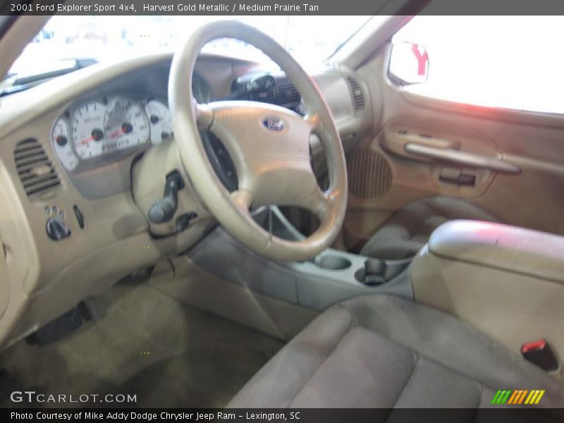 Harvest Gold Metallic / Medium Prairie Tan 2001 Ford Explorer Sport 4x4