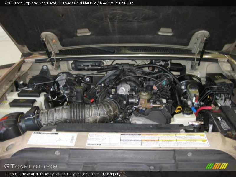 Harvest Gold Metallic / Medium Prairie Tan 2001 Ford Explorer Sport 4x4