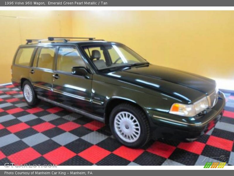 Emerald Green Pearl Metallic / Tan 1996 Volvo 960 Wagon