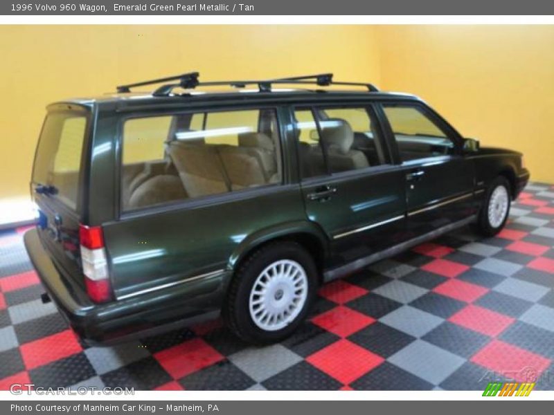 Emerald Green Pearl Metallic / Tan 1996 Volvo 960 Wagon