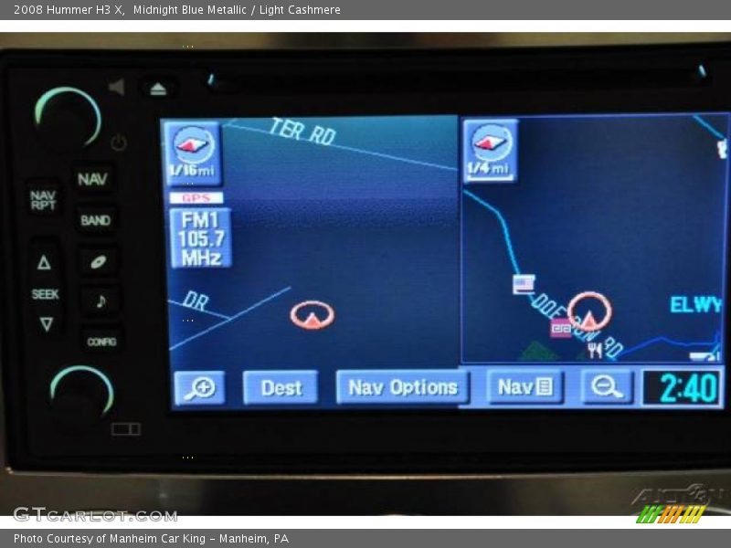 Midnight Blue Metallic / Light Cashmere 2008 Hummer H3 X