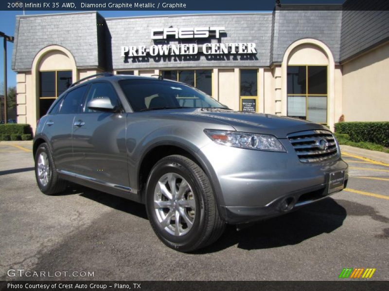 Diamond Graphite Metallic / Graphite 2008 Infiniti FX 35 AWD