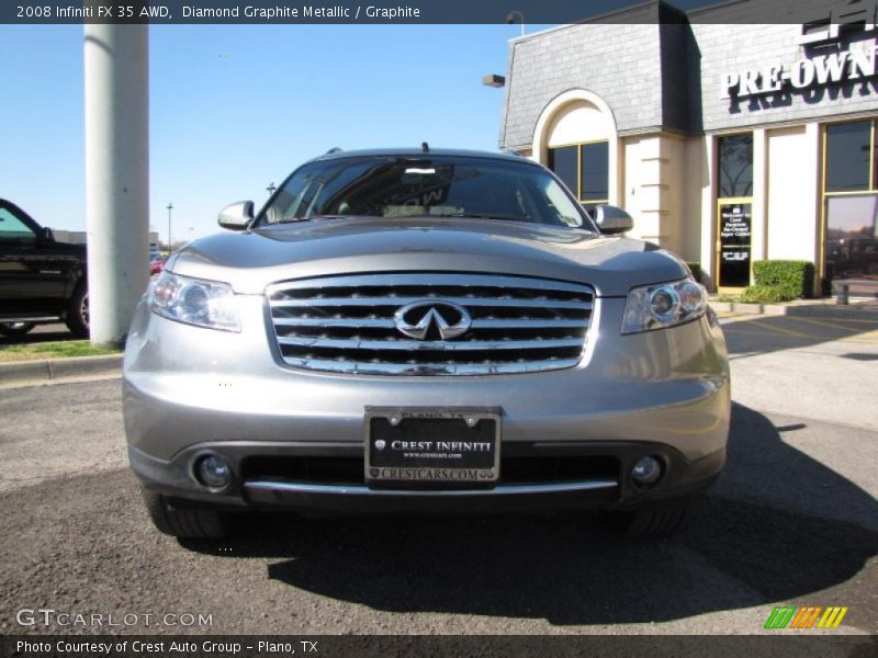 Diamond Graphite Metallic / Graphite 2008 Infiniti FX 35 AWD