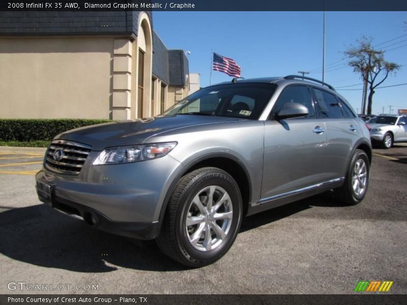 Diamond Graphite Metallic / Graphite 2008 Infiniti FX 35 AWD