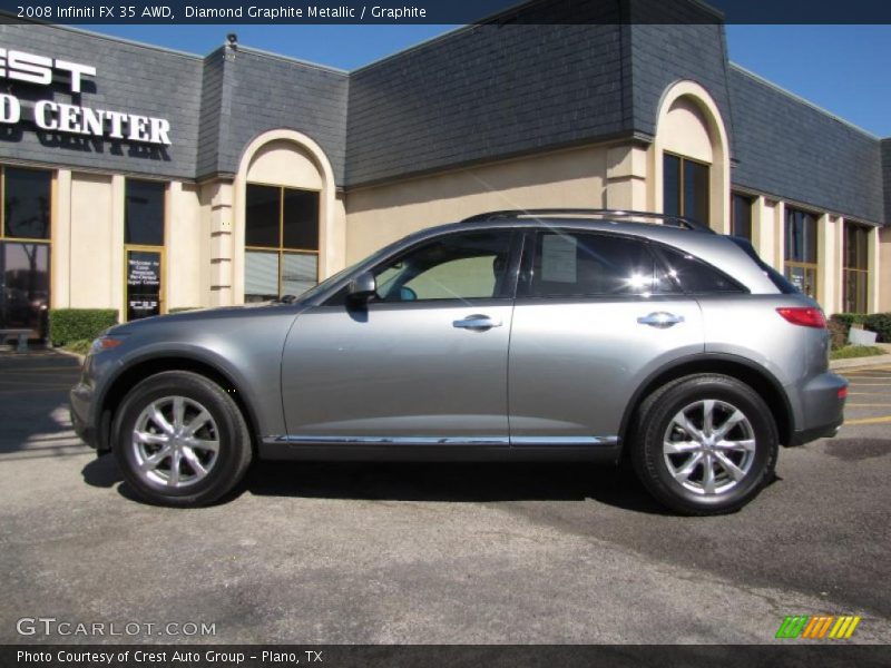 Diamond Graphite Metallic / Graphite 2008 Infiniti FX 35 AWD