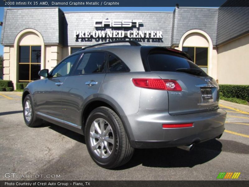 Diamond Graphite Metallic / Graphite 2008 Infiniti FX 35 AWD