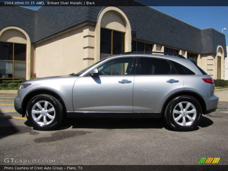Brilliant Silver Metallic / Black 2004 Infiniti FX 35 AWD
