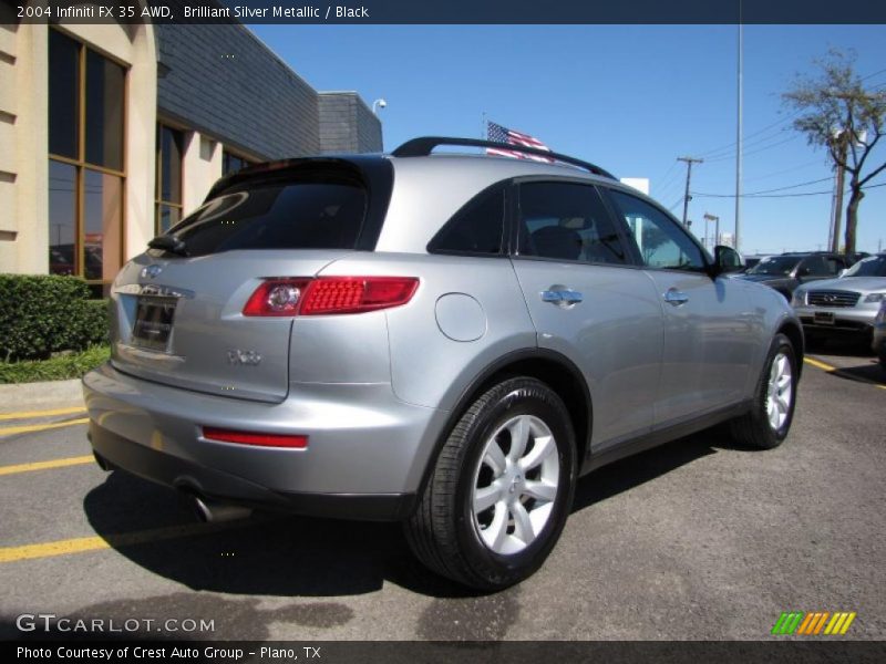 Brilliant Silver Metallic / Black 2004 Infiniti FX 35 AWD