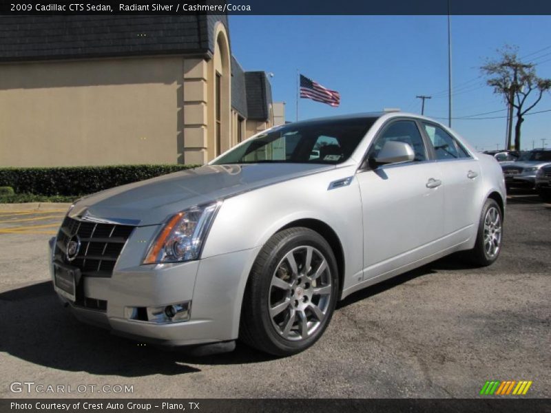 Radiant Silver / Cashmere/Cocoa 2009 Cadillac CTS Sedan