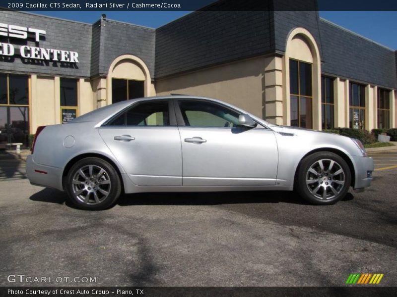 Radiant Silver / Cashmere/Cocoa 2009 Cadillac CTS Sedan