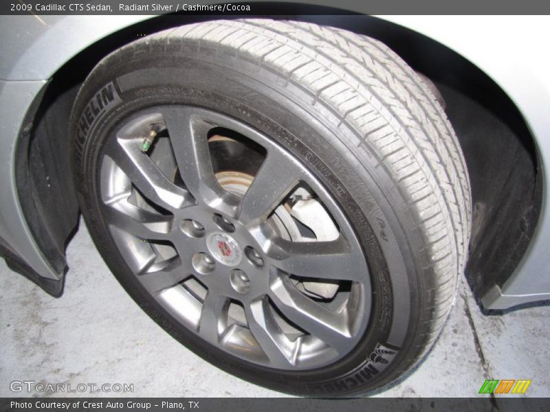 Radiant Silver / Cashmere/Cocoa 2009 Cadillac CTS Sedan