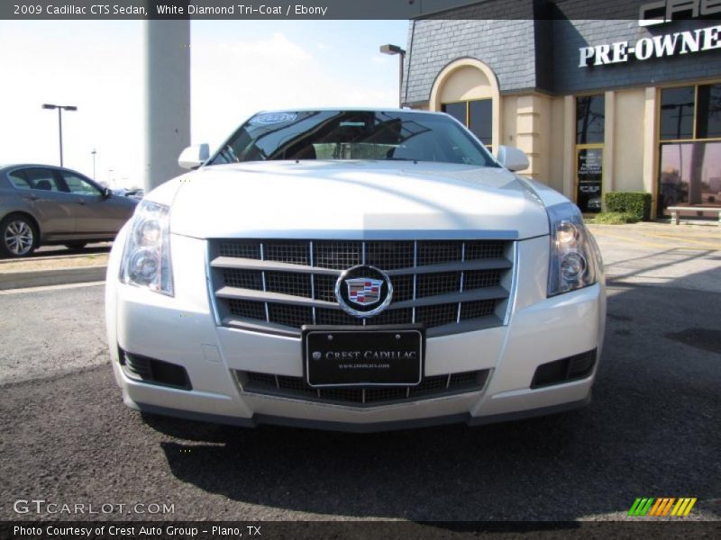 White Diamond Tri-Coat / Ebony 2009 Cadillac CTS Sedan