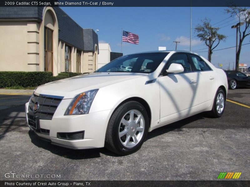 White Diamond Tri-Coat / Ebony 2009 Cadillac CTS Sedan