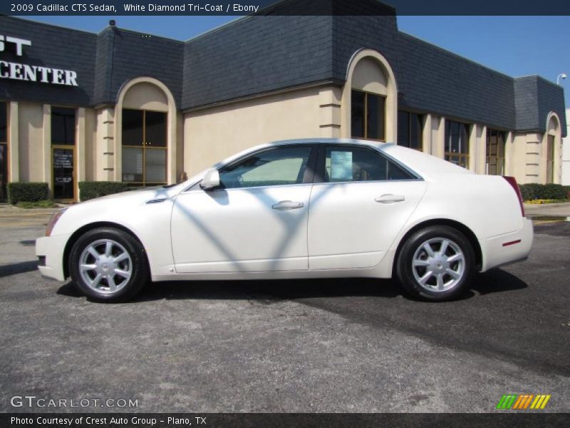 White Diamond Tri-Coat / Ebony 2009 Cadillac CTS Sedan
