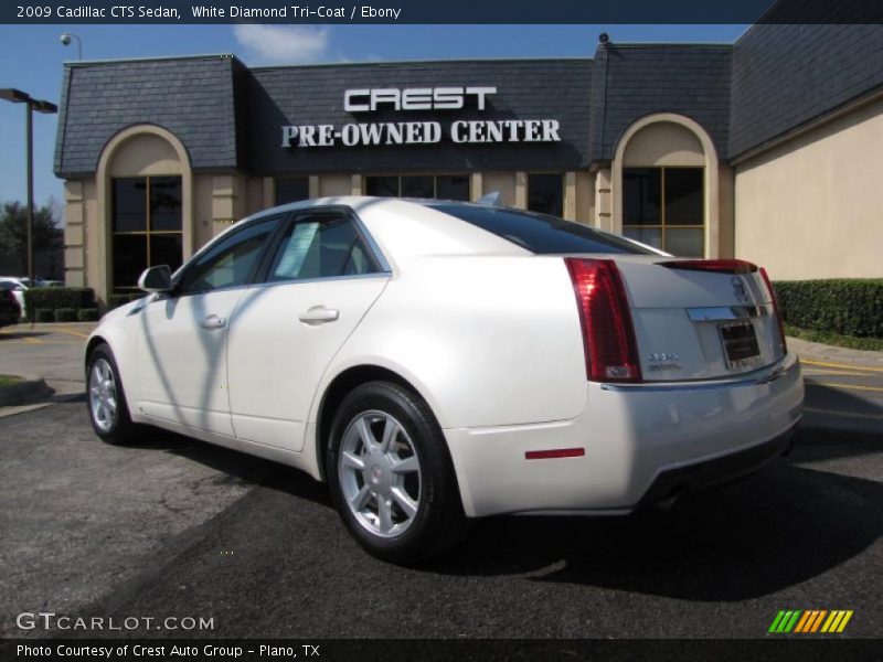 White Diamond Tri-Coat / Ebony 2009 Cadillac CTS Sedan