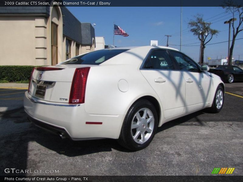 White Diamond Tri-Coat / Ebony 2009 Cadillac CTS Sedan