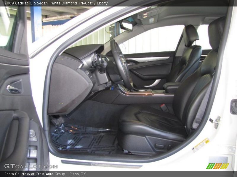 White Diamond Tri-Coat / Ebony 2009 Cadillac CTS Sedan