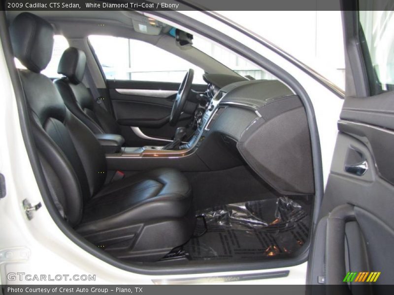 White Diamond Tri-Coat / Ebony 2009 Cadillac CTS Sedan