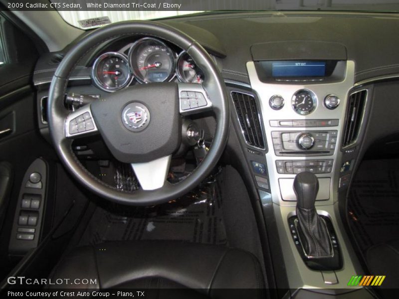 White Diamond Tri-Coat / Ebony 2009 Cadillac CTS Sedan