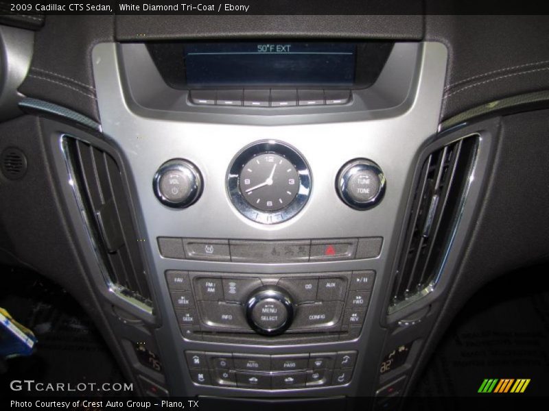 White Diamond Tri-Coat / Ebony 2009 Cadillac CTS Sedan