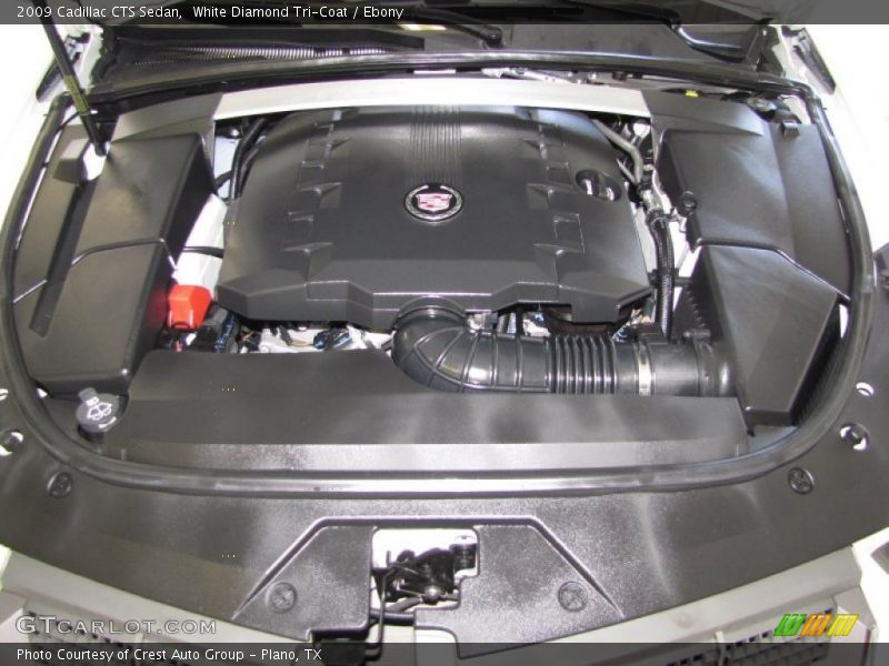 White Diamond Tri-Coat / Ebony 2009 Cadillac CTS Sedan