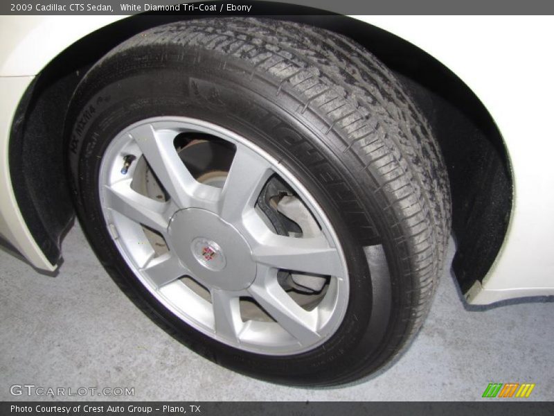 White Diamond Tri-Coat / Ebony 2009 Cadillac CTS Sedan