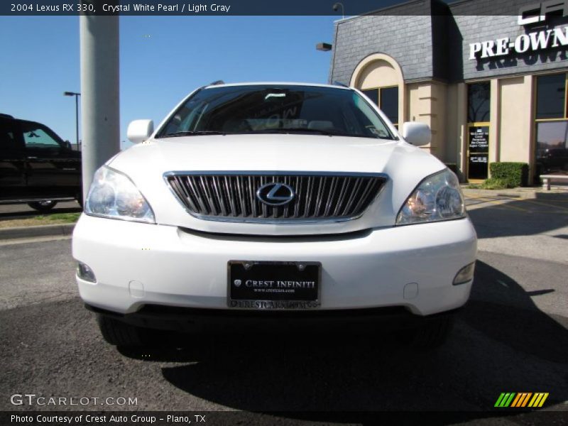 Crystal White Pearl / Light Gray 2004 Lexus RX 330