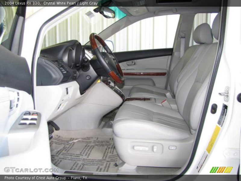 Crystal White Pearl / Light Gray 2004 Lexus RX 330