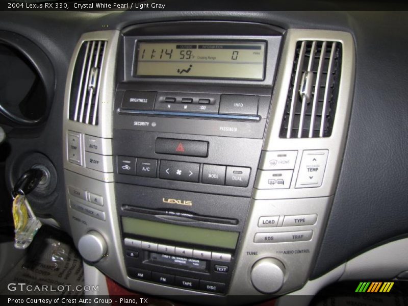 Crystal White Pearl / Light Gray 2004 Lexus RX 330