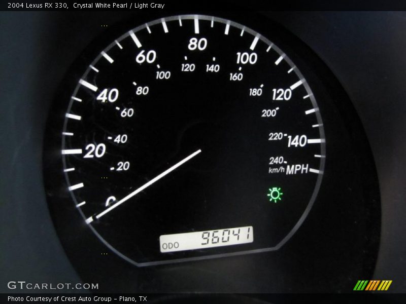 Crystal White Pearl / Light Gray 2004 Lexus RX 330