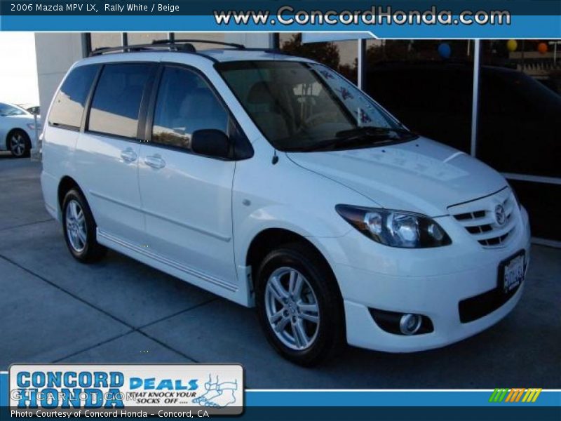 Rally White / Beige 2006 Mazda MPV LX