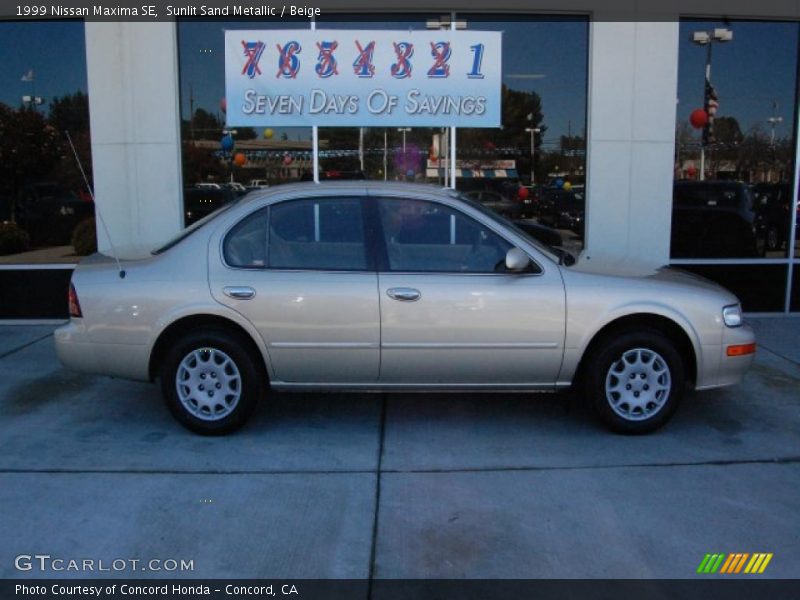 Sunlit Sand Metallic / Beige 1999 Nissan Maxima SE