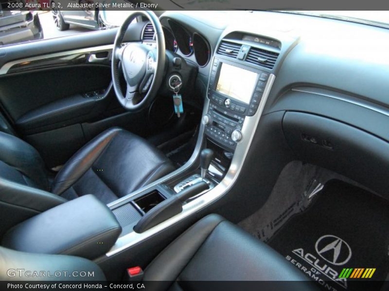 Alabaster Silver Metallic / Ebony 2008 Acura TL 3.2