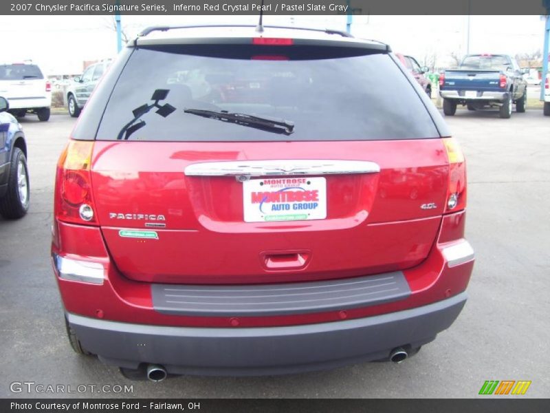 Inferno Red Crystal Pearl / Pastel Slate Gray 2007 Chrysler Pacifica Signature Series