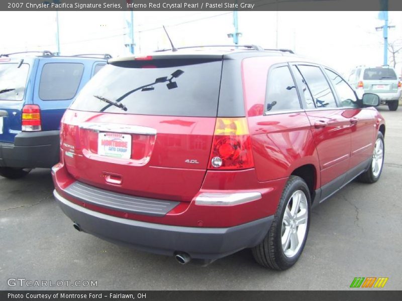 Inferno Red Crystal Pearl / Pastel Slate Gray 2007 Chrysler Pacifica Signature Series