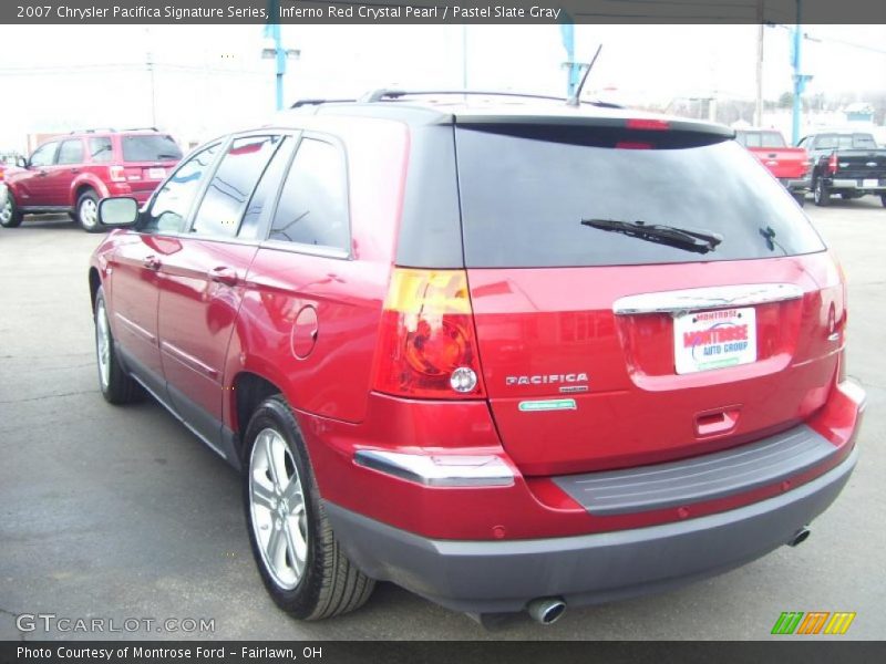 Inferno Red Crystal Pearl / Pastel Slate Gray 2007 Chrysler Pacifica Signature Series