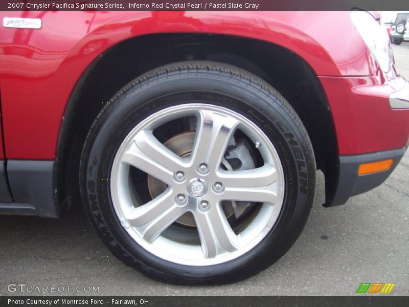 Inferno Red Crystal Pearl / Pastel Slate Gray 2007 Chrysler Pacifica Signature Series