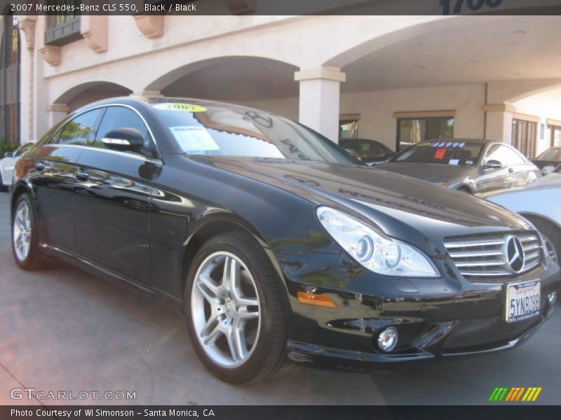 Black / Black 2007 Mercedes-Benz CLS 550