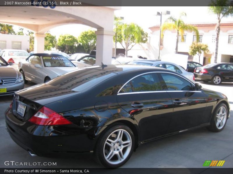 Black / Black 2007 Mercedes-Benz CLS 550