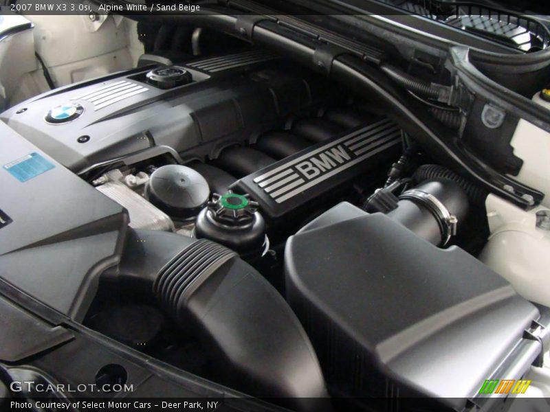 Alpine White / Sand Beige 2007 BMW X3 3.0si