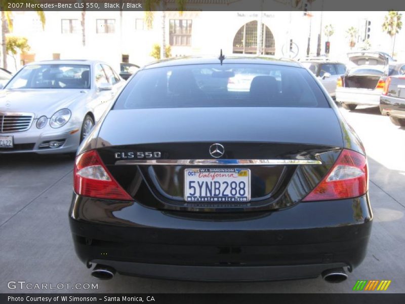 Black / Black 2007 Mercedes-Benz CLS 550