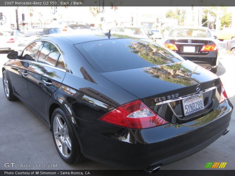 Black / Black 2007 Mercedes-Benz CLS 550