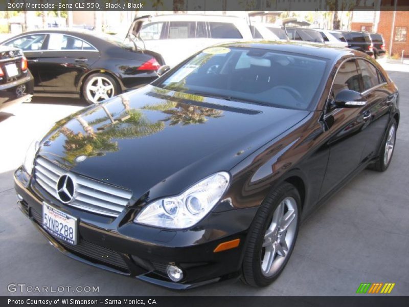 Black / Black 2007 Mercedes-Benz CLS 550