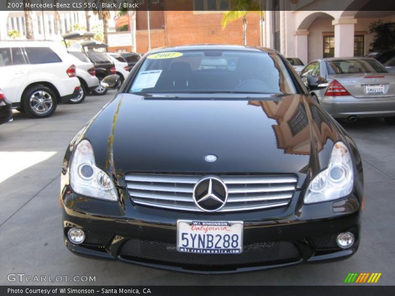 Black / Black 2007 Mercedes-Benz CLS 550