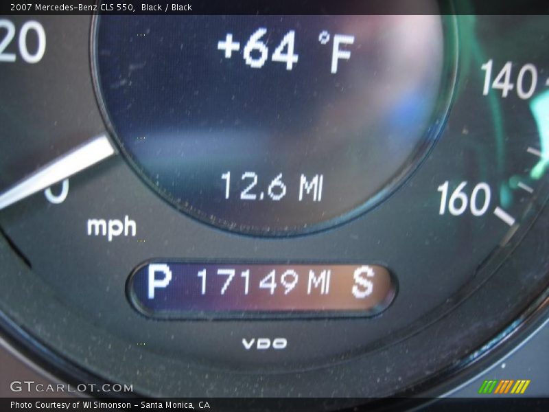 Black / Black 2007 Mercedes-Benz CLS 550