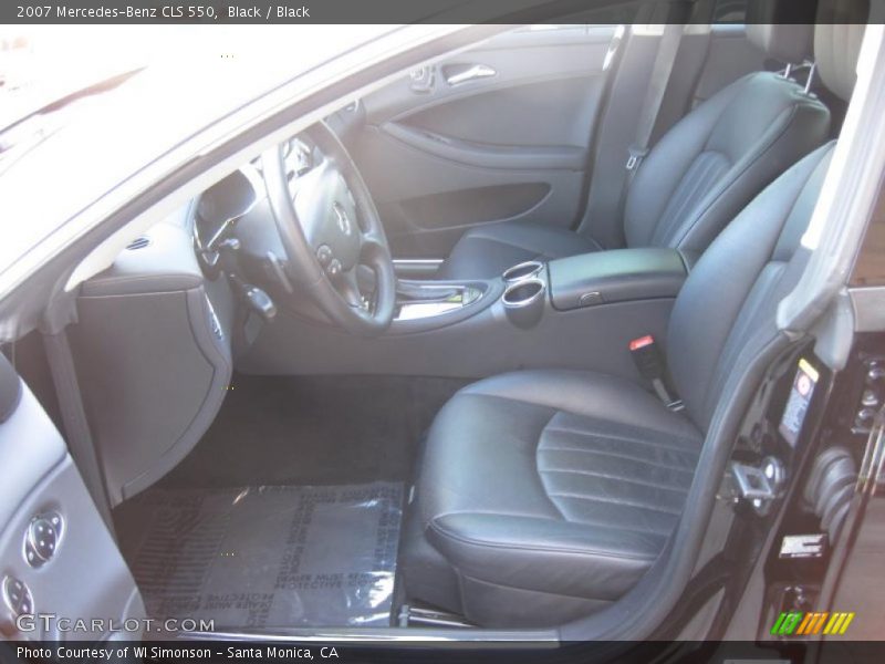 Black / Black 2007 Mercedes-Benz CLS 550
