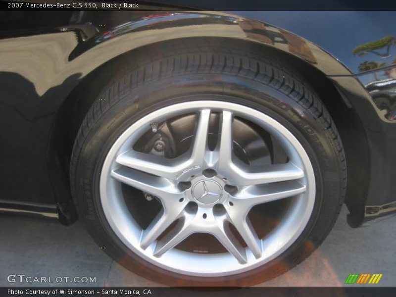 Black / Black 2007 Mercedes-Benz CLS 550