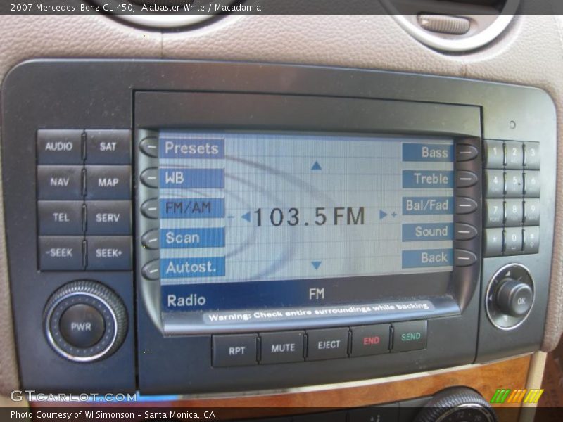 Alabaster White / Macadamia 2007 Mercedes-Benz GL 450