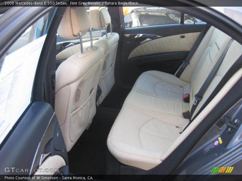 Flint Grey Metallic / Sahara Beige/Black 2008 Mercedes-Benz E 550 Sedan